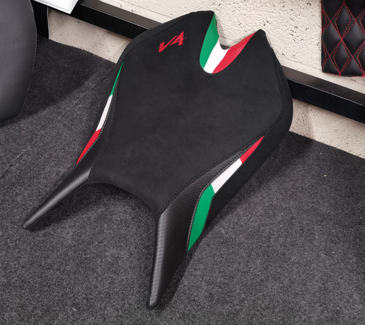 Aprilia RSV4 'V4' Triple Tricolore Rider seat cover - 2021,2022,2023