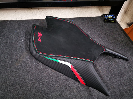 Aprilia RSV4 'V4' Rider seat cover - 2021,2022,2023