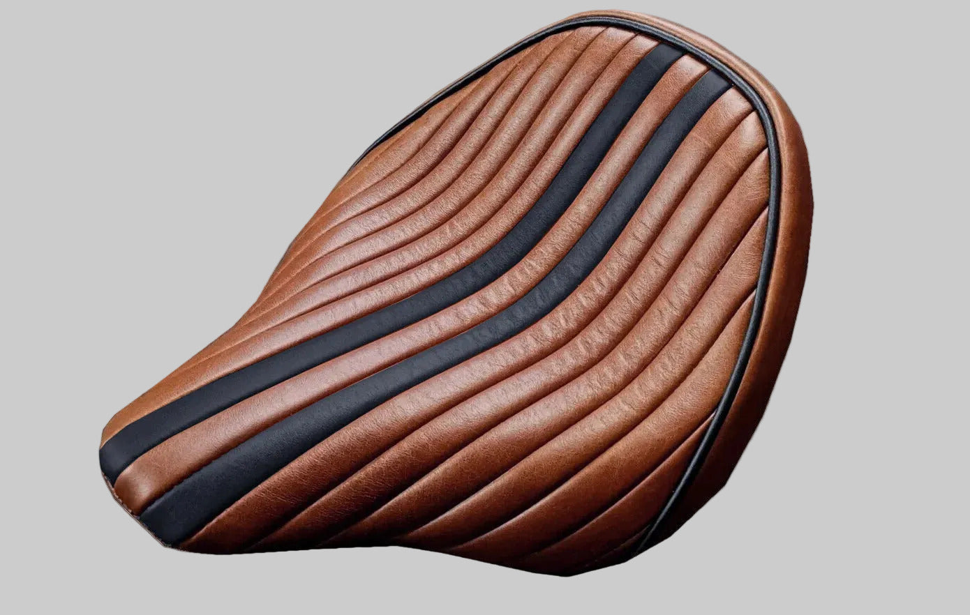Triumph Bobber solo seat cover 2017-2020 - Brown Stripe