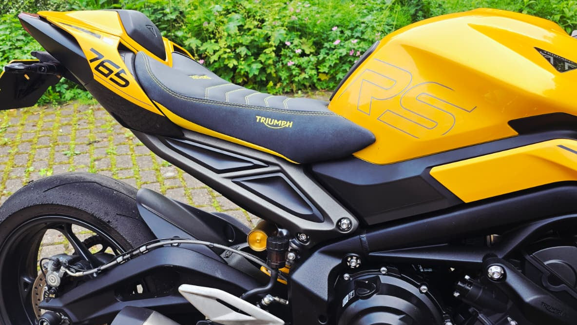 Triumph 765rs Rider Cover - Yellow 2023-25